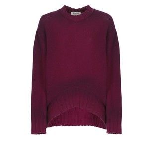 The Attico Burgundy Wool Sweater With Contrasting Logo - NWT